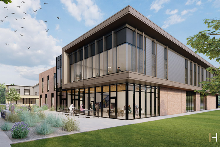 image of the artist rendition of the new nursing building