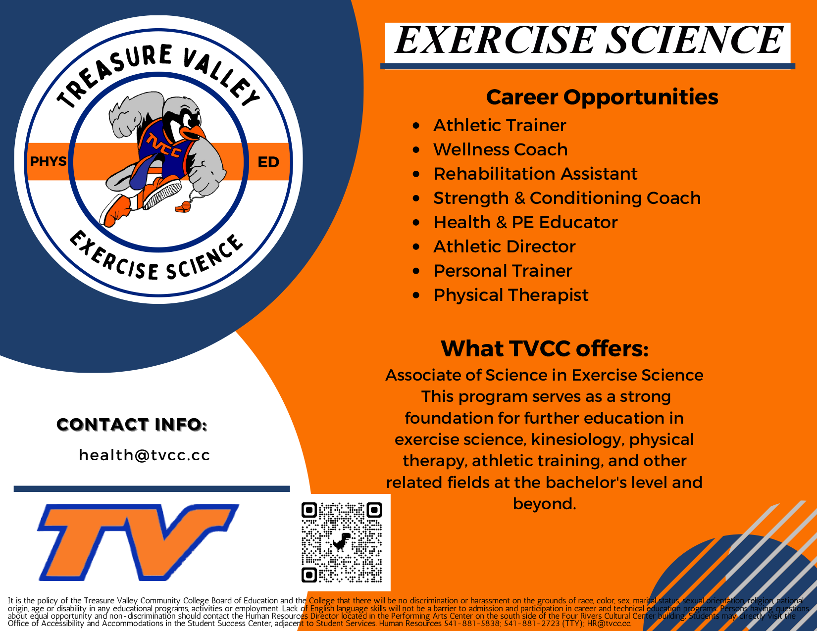 image of the exercise science post card ad