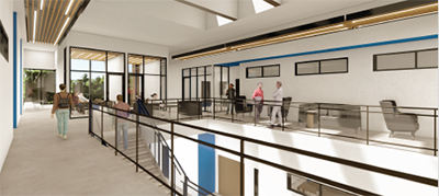 Inside view of nursing building